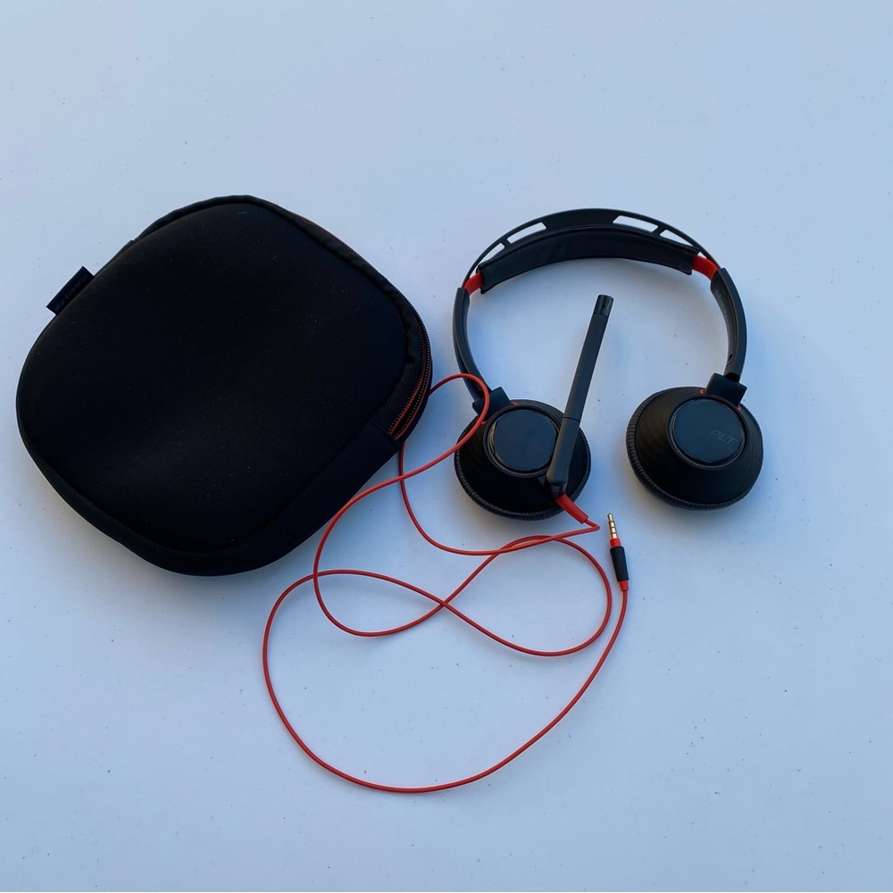 Plantronics  Headset, Black/Red